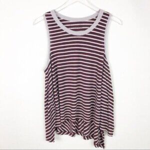 We The Free | Women's Sleeves Stripe Pattern Tank Top Size Medium